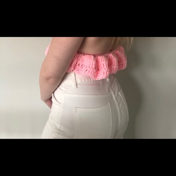 Handmade Crochet Tie Up Halter Tops- Size XS-S - Picture 14 of 14